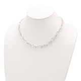 Sterling Silver Polished Fancy Link 18in Necklace-WBC-QG5970-18