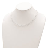 Sterling Silver Polished D/C Fancy Link Necklace-WBC-QG5989-18