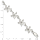 Sterling Silver Starfish Bracelet-WBC-QG840-7