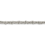 Sterling Silver 4mm Fancy Byzantine Chain-WBC-QH1076-24