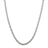 Sterling Silver 4mm Fancy Byzantine Chain-WBC-QH1076-24