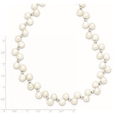 Sterling Silver FW Cultured Button Pearl 16in Necklace-WBC-QH1857-16