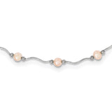 Sterling Silver Rh-plated 6-7mm Pink FW Cultured Pearl Necklace-WBC-QH4742-18
