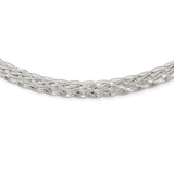Sterling Silver 6.75mm Braided Fancy Necklace-WBC-QH4929-18