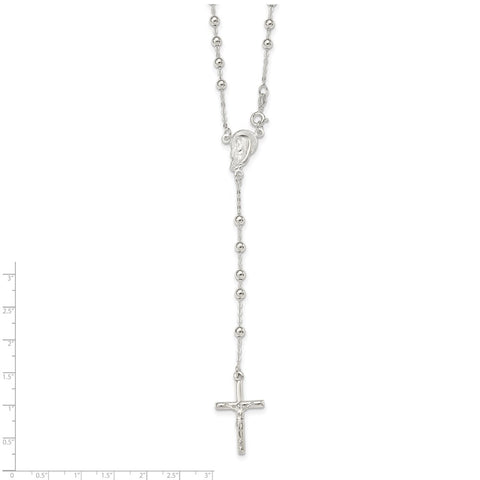 Sterling Silver Crucifix Necklace-WBC-QH5126-24