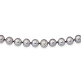 Sterling Silver Rhodium 8-9mm Grey FWC Pearl Necklace-WBC-QH5163-28