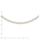 Sterling Silver Rhodium 4-5mm White FWC Pearl Necklace-WBC-QH5311-24