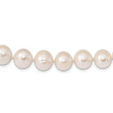 Sterling Silver RH 12-13mm White FWC Pearl Necklace-WBC-QH5359-18