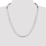 Sterling Silver 8mm Magic Herringbone Chain-WBC-QHB090-24