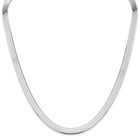 Sterling Silver 8mm Magic Herringbone Chain-WBC-QHB090-24