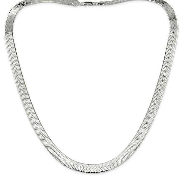 Sterling Silver 8.75mm Magic Herringbone Chain-WBC-QHB100-24
