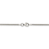 Sterling Silver 1.75mm Round Box Chain-WBC-QHX035-36