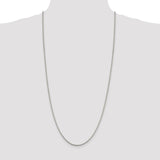 Sterling Silver 2mm Round Box Chain-WBC-QHX040-30