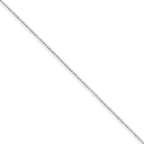 Sterling Silver 1mm Beaded Chain Anklet-WBC-QK25-9