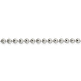 Sterling Silver 4mm Beaded Chain-WBC-QK29-16