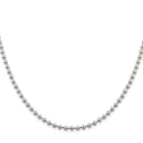 Sterling Silver 4mm Beaded Chain-WBC-QK29-24
