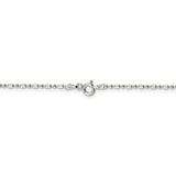 Sterling Silver 1.5mm Fancy Beaded Chain Anklet-WBC-QK30-10
