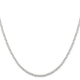 Sterling Silver 3mm Beads on Box Chain-WBC-QK32-16