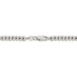 Sterling Silver 4mm Beads on Box Chain-WBC-QK33-16