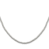 Sterling Silver 4mm Beads on Box Chain-WBC-QK33-16