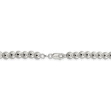 Sterling Silver 6.1mm Beads on Box Chain-WBC-QK35-16