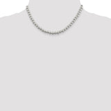 Sterling Silver 6.1mm Beads on Box Chain-WBC-QK35-16