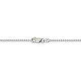 Sterling Silver 1.5mm Beaded Chain-WBC-QK81-22