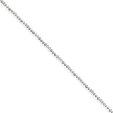 Sterling Silver 1.5mm Beaded Chain Anklet-WBC-QK81-9