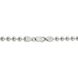 Sterling Silver 5mm Beaded Chain-WBC-QK84-18