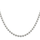 Sterling Silver 5mm Beaded Chain-WBC-QK84-24