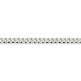 Sterling Silver 4.5mm Flat Curb Chain-WBC-QLB120-26