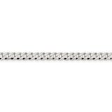 Sterling Silver 4.5mm Flat Curb Chain-WBC-QLB120-7