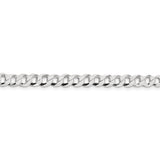 Sterling Silver 5.75mm Flat Curb Chain-WBC-QLB150-16