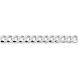 Sterling Silver 6.8mm Flat Curb Chain-WBC-QLB180-22