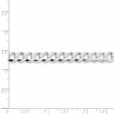 Sterling Silver 6.8mm Flat Curb Chain-WBC-QLB180-22