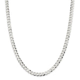 Sterling Silver 6.8mm Flat Curb Chain-WBC-QLB180-16
