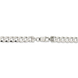 Sterling Silver 8mm Flat Curb Chain-WBC-QLB200-20