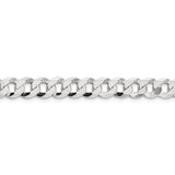 Sterling Silver 8.5mm Flat Curb Chain-WBC-QLB220-9