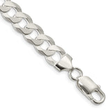 Sterling Silver 8.5mm Flat Curb Chain-WBC-QLB220-9