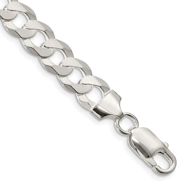 Sterling Silver 8.5mm Flat Curb Chain-WBC-QLB220-7