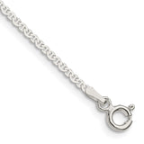 Sterling Silver 1.85mm Flat Anchor Chain Anklet-WBC-QLFA040-9