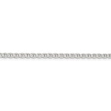 Sterling Silver 3.1mm Flat Anchor Chain Anklet-WBC-QLFA065-10