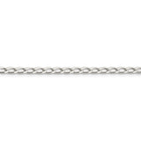 Sterling Silver 3.2mm Open Elongated Link Chain-WBC-QLL100-18
