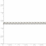 Sterling Silver 3.2mm Open Elongated Link Chain-WBC-QLL100-24