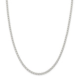 Sterling Silver 3.2mm Open Elongated Link Chain-WBC-QLL100-22
