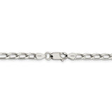 Sterling Silver 4.3mm Open Elongated Link Chain-WBC-QLL120-16