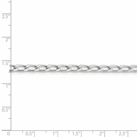 Sterling Silver 4.3mm Open Elongated Link Chain-WBC-QLL120-22
