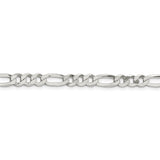 Sterling Silver 5.5mm Lightweight Flat Figaro Chain-WBC-QMB150-28