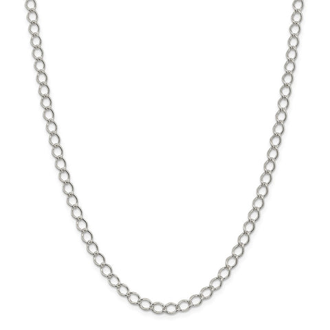 Sterling Silver 5.75mm Fancy Open Curb Chain-WBC-QPE14-24