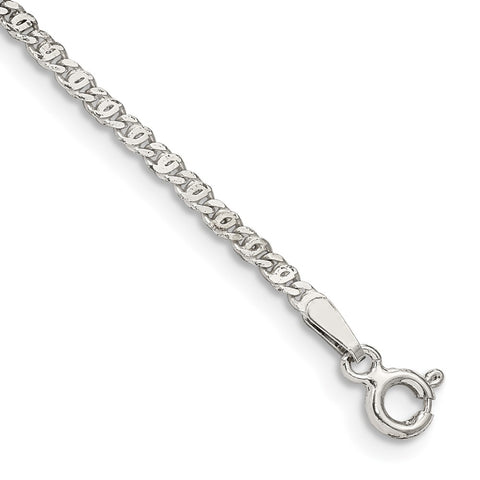 Sterling Silver 2mm Fancy Anchor Pendant Chain-WBC-QPE17-7